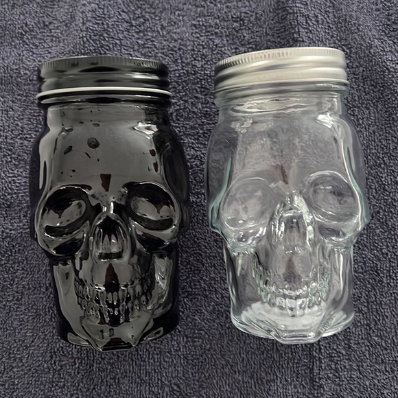 Target 2023 - NWT - Skull Jars (1 Black, 1 Clear) - Picture 8 of 13